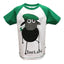 White/ Emerald Green Sheep Ireland Raglan Kids T-shirt