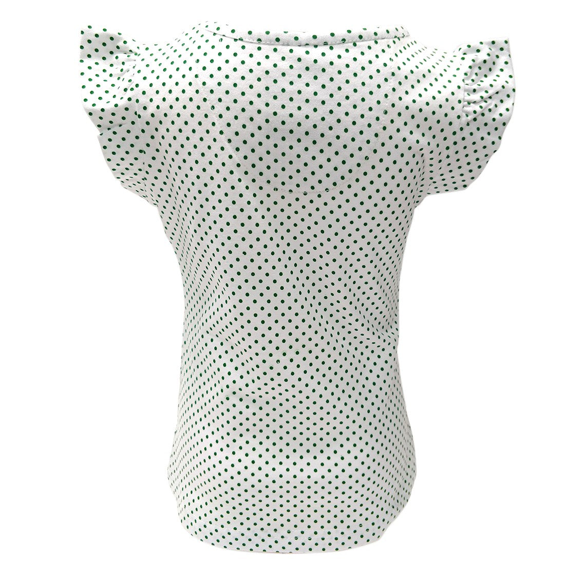 Kids White/ Emerald Green Spotty T-shirt with Sequin Balloons