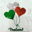 Kids White/ Emerald Green Spotty T-shirt with Sequin Balloons