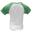 White/ Green Grindle Irish Eyes Raglan Kids T-shirt