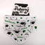 White/ Green Overall Printed Sheep Baby Bib