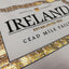 White Ireland Celtic Frame Scoop Neck Ladies T-shirt
