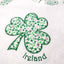 White/ Overall Print Shamrock Kids Frill Sleeve T-shirt