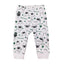 White Overall Print Sheep Baby leggings