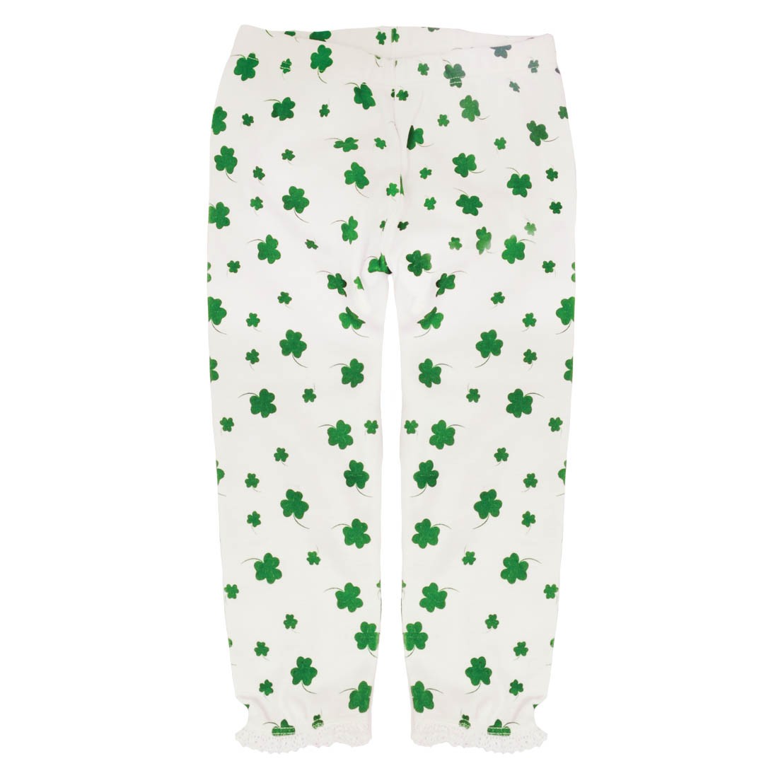 White Overall shamrock Leggings