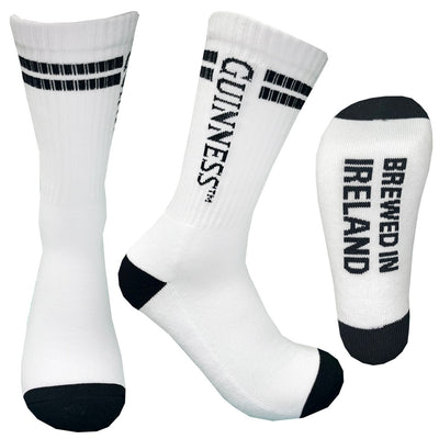 WHT/BLK BREW IN IRL SPORTS SOCK-4/7
