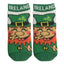 White Laughing Leprechaun Kids Sock