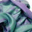 Wool Blend Scarf in Purple & Green